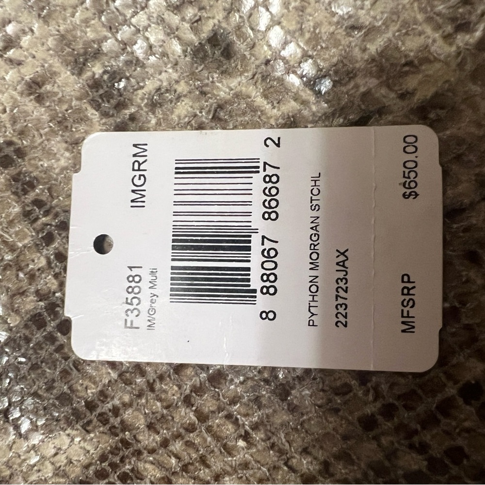 Coach Morgan Python Satchel Shoulder Bag - Black … - image 13